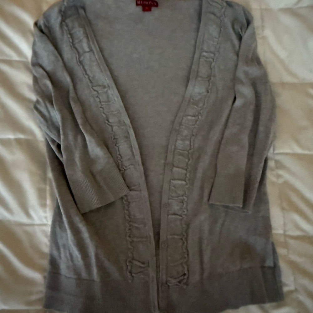 Merona Gray Women's Cardigan Sweater